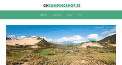 Desktop Screenshot of ghcampingshop.se